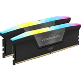  Ram Corsair Vengeance RGB 64GB (2x32GB) 6000 DDR5 Black (CMH64GX5M2D6000C40) 