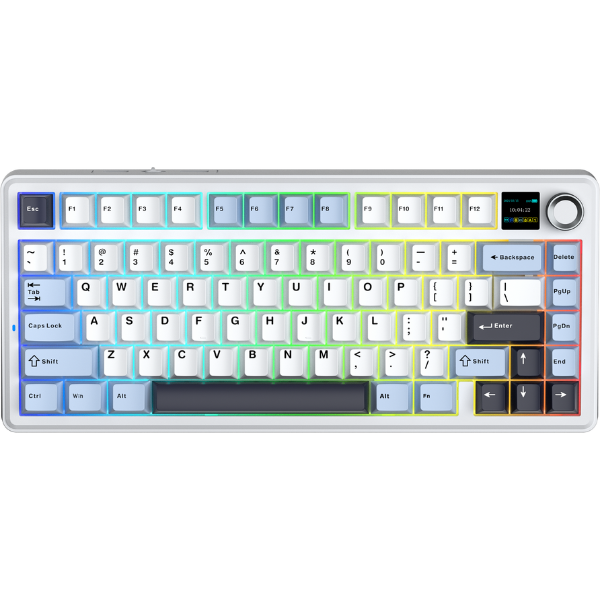 Bàn phím AULA F75 Max TM (Ice blue/ Reaper switch) F7516