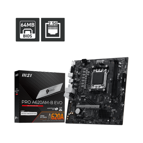 Bo mạch chủ MSI PRO A620AM-B EVO (DDR5)