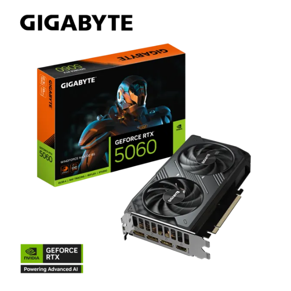 Card màn hình Gigabyte GeForce RTX 5060 Windforce Max OC 8GB
