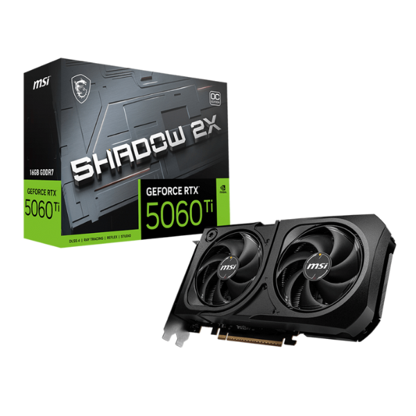 Card màn hình MSI GeForce RTX 5060 Ti Shadow 2X OC Plus 16GB