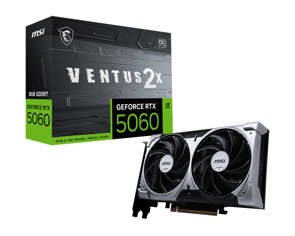 Card màn hình MSI GeForce RTX 5060 Ventus 2X OC 8GB