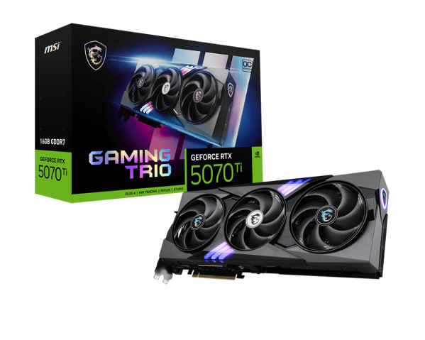 Card màn hình MSI GeForce RTX 5070 Ti 16G GAMING TRIO OC