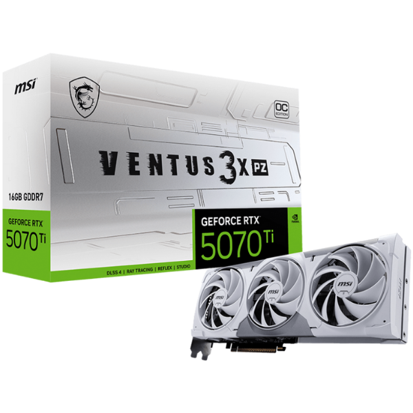 Card màn hình MSI GeForce RTX 5070 Ti 16G VENTUS 3X PZ OC