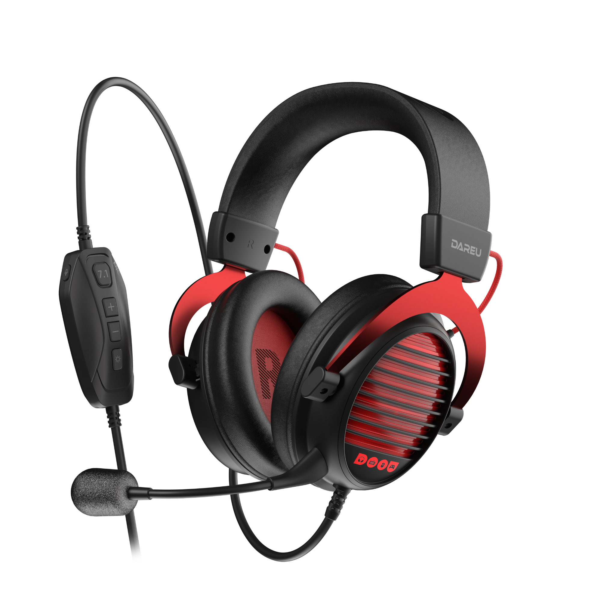 Tai nghe DareU EH925 MAX Black Red