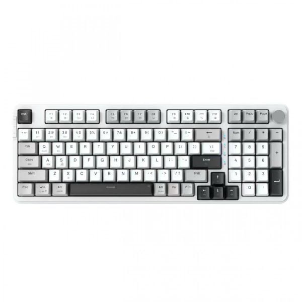Bàn phím cơ không dây E-Dra EK398W (Light Gray + White + Dark Gray)