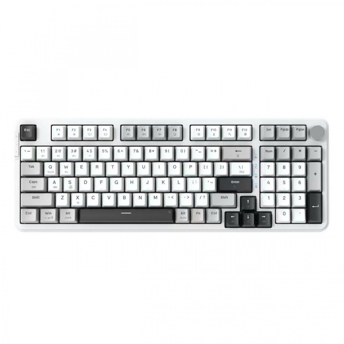 Bàn phím cơ không dây E-Dra EK398W (Light Gray + White + Dark Gray)