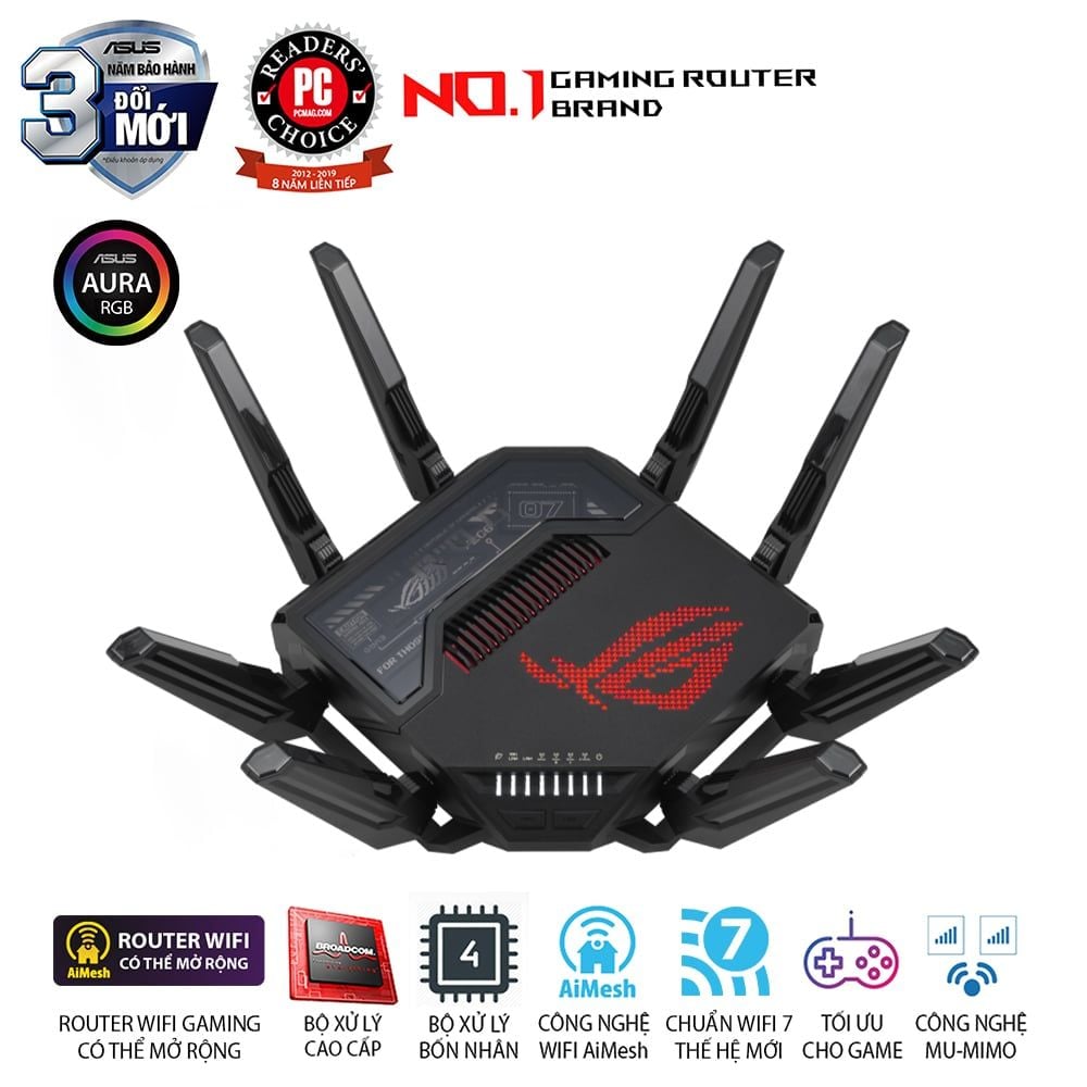 Bộ định tuyến WiFi 7 ASUS ROG Rapture GT-BE98