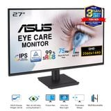  Màn hình ASUS VA27AQ 27" IPS 2K 75Hz viền mỏng 
