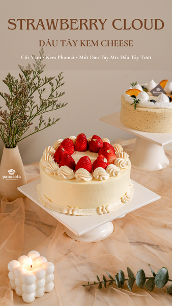 Strawberry Cloud - Dâu tây kem cheese