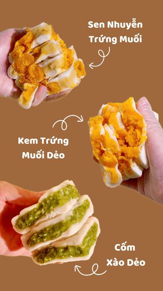 BÁNH DẺO LIÊN HOA CỐM XÀO