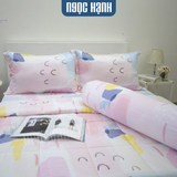  Bộ Chăn Ga Gối LỤA TENCEL 80s mát lạnh, mềm mịn, thấm hút tốt hơn cotton và linen, nệm 5 10 15 20cm - Ngọc Hạnh Bedding 