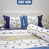  BỘ DRAP GIƯỜNG COTTON CM VƯƠNG MIỆN XANH - NGỌC HẠNH BEDDING 
