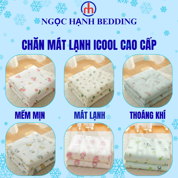  Chăn Lạnh ICOOL - Mát lạnh mùa hè - NGỌC HẠNH ICOOL 