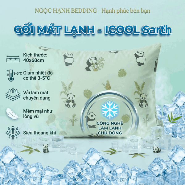  [ TẶNG KÈM ÁO GỐI NGẪU NHIÊN ] - GỐI MOCHI MÁT LẠNH, LÔNG VŨ MỀM MẠI, SIÊU MỊN, THOÁNG KHÍ - Ngọc Hạnh Bedding 