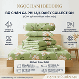  Bộ Ga Gối Phi Lụa Tencel Daisy thoáng mát, mềm mịn, nệm 5cm 10cm 15cm 20cm -  Ngọc Hạnh Bedding 
