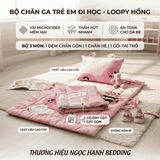  Bộ chăn ga gối cho bé đi học Phi lụa Microfiber thấm hút nhanh, mềm mại, thoáng khí - Ngọc Hạnh Bedding 