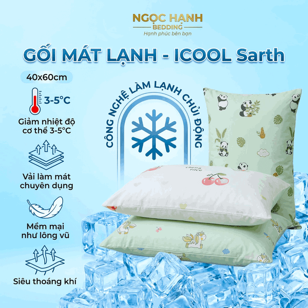  [ TẶNG KÈM ÁO GỐI NGẪU NHIÊN ] - GỐI MOCHI MÁT LẠNH, LÔNG VŨ MỀM MẠI, SIÊU MỊN, THOÁNG KHÍ - Ngọc Hạnh Bedding 