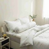  Bộ chăn ga gối LỤA TENCEL 60S mát lạnh mềm mịn, thoáng khí nệm 5 10 15 20cm - NGỌC HẠNH BEDDING 