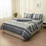  Bộ chăn ga gối LỤA TENCEL 60S mát lạnh mềm mịn, thoáng khí nệm 5 10 15 20cm - NGỌC HẠNH BEDDING 