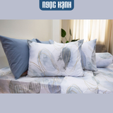  Bộ Chăn Ga Microfiber Loang Xám Xanh - Ngọc Hạnh Bedding 