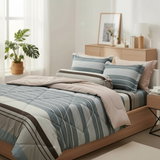  Bộ Ga Gối Phi Lụa Tencel Daisy thoáng mát, mềm mịn họa tiết HOA NỀN XANH DƯƠNG nệm 5cm 10cm 15cm 20cm -  Ngọc Hạnh Bedding 