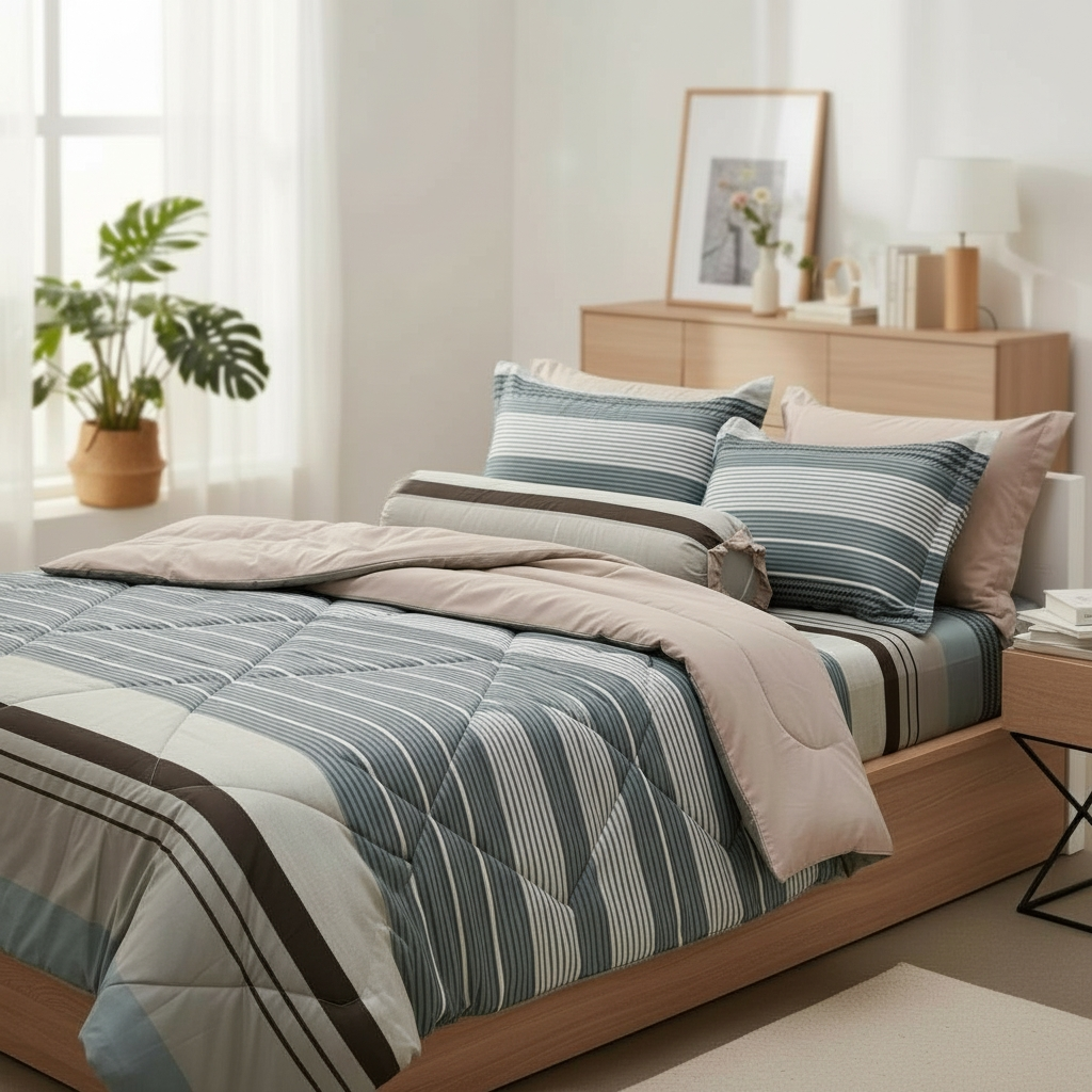  Bộ Ga Gối Phi Lụa Tencel Daisy thoáng mát, mềm mịn họa tiết HOA NỀN XANH LÁ nệm 5cm 10cm 15cm 20cm  -  Ngọc Hạnh Bedding 