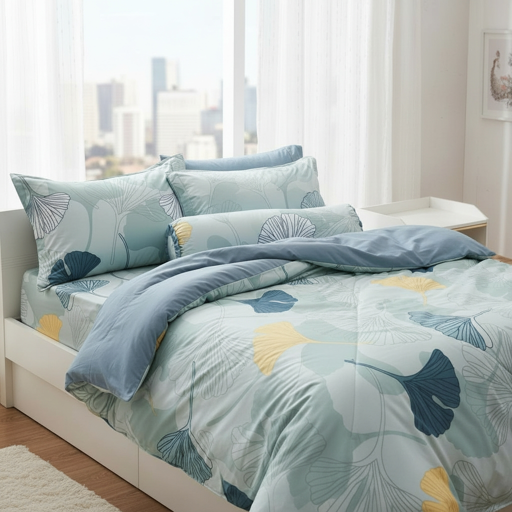  Bộ Ga Gối Phi Lụa Tencel Daisy thoáng mát, mềm mịn -  Ngọc Hạnh Bedding 