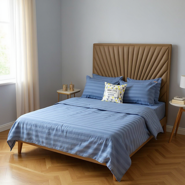  Bộ Ga Gối JACQUARD KHÁCH SẠN SỌC Mềm Mịn, Thoáng Khí, An Toàn Cho Da, dành cho nệm 5cm 10cm 15cm 20cm  -  Ngọc Hạnh Bedding 