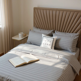  Bộ Ga Gối JACQUARD KHÁCH SẠN SỌC Mềm Mịn, Thoáng Khí, An Toàn Cho Da, dành cho nệm 5cm 10cm 15cm 20cm  -  Ngọc Hạnh Bedding 