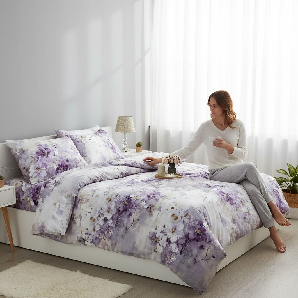  Bộ Chăn Ga Gối Modal Microfiber nhung mềm, thấm hút nhanh - Ngọc Hạnh Bedding 
