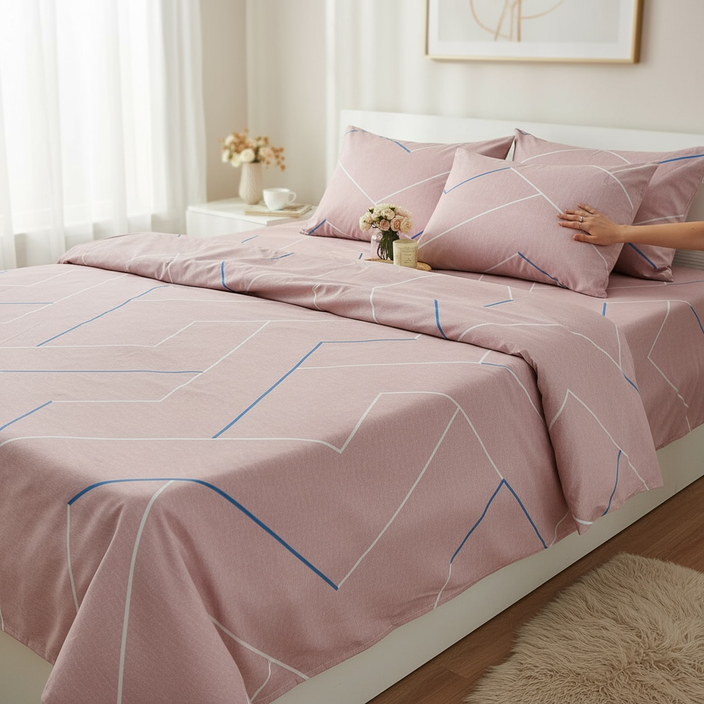  Bộ Chăn Ga Gối Modal Microfiber nhung mềm, thấm hút nhanh - Ngọc Hạnh Bedding 