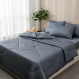  Bộ Chăn Ga Gối Lụa Tencel Lina Cao Cấp màu be kem nệm 20cm trở xuống - Ngọc Hạnh Bedding 