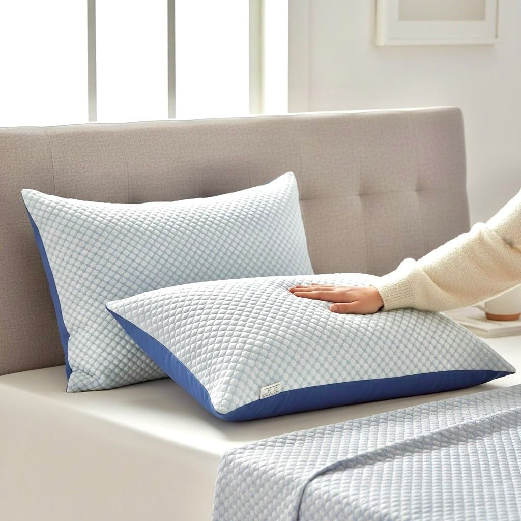  Gối Băng Lạnh Lông vũ mát lạnh ICOOL, không xù lông, mềm mại, thoáng khí - Ngọc Hạnh Bedding 