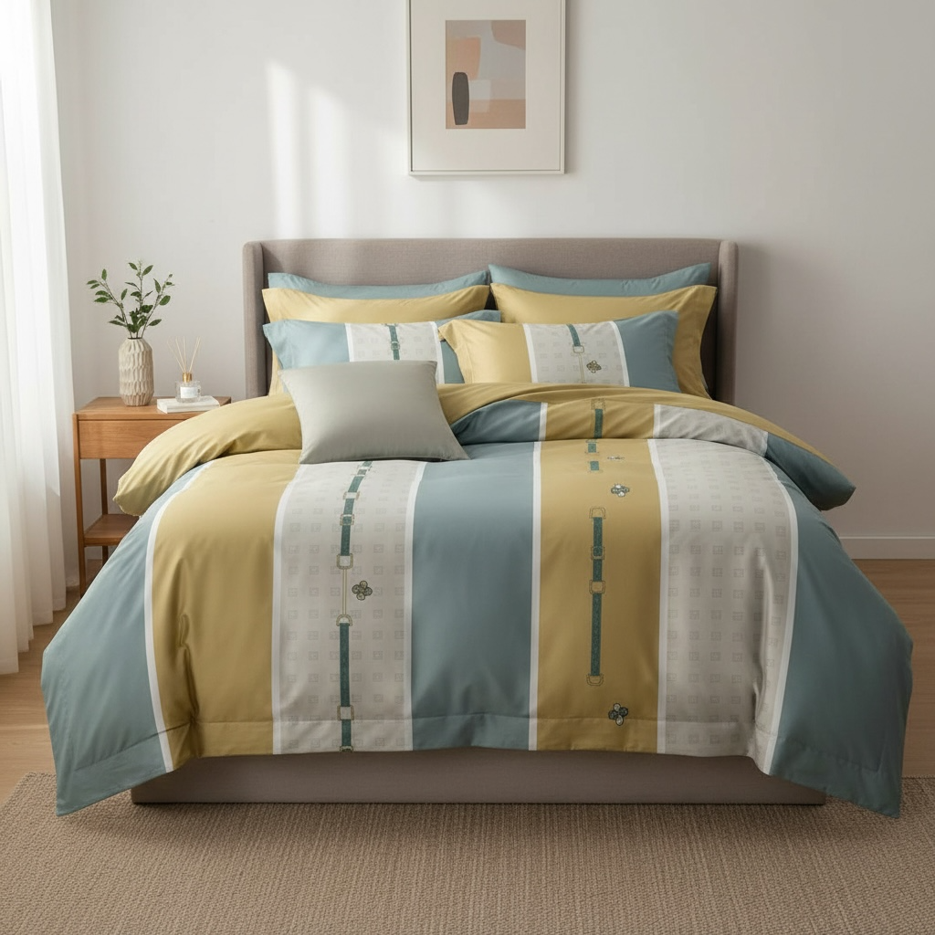  Bộ chăn ga gối LỤA TENCEL 60S mát lạnh, thoáng khí nệm 5 10 15 20cm - NGỌC HẠNH BEDDING 
