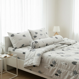  Bộ Chăn Ga Gối 100% Cotton sợi tự nhiên, không pha poly, an toàn dành cho nệm 20cm trở xuống - Ngọc Hạnh Bedding 