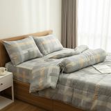  Bộ Chăn Ga Gối 100% Cotton sợi tự nhiên, không pha poly, an toàn dành cho nệm 20cm trở xuống - Ngọc Hạnh Bedding 