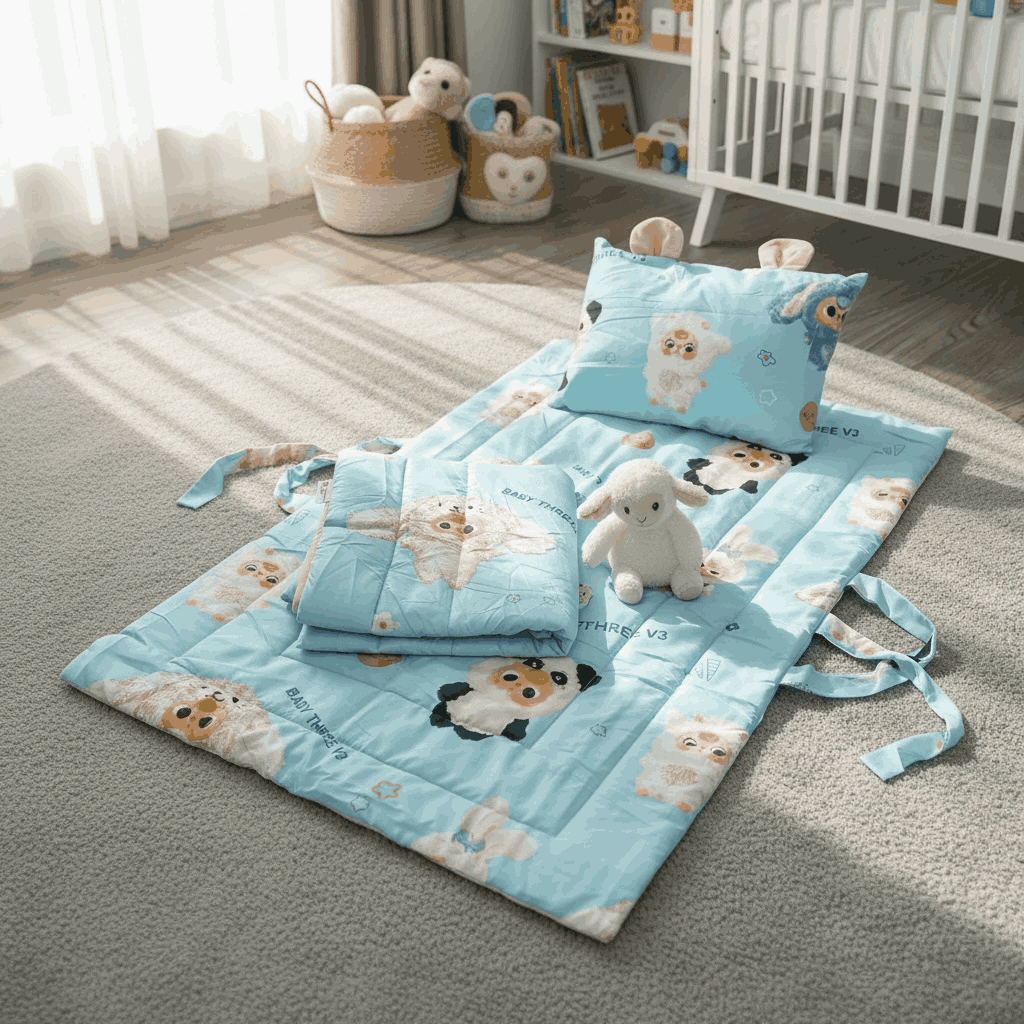  Bộ chăn ga gối cho bé đi học Phi lụa Microfiber thấm hút nhanh, mềm mại, thoáng khí - Ngọc Hạnh Bedding 