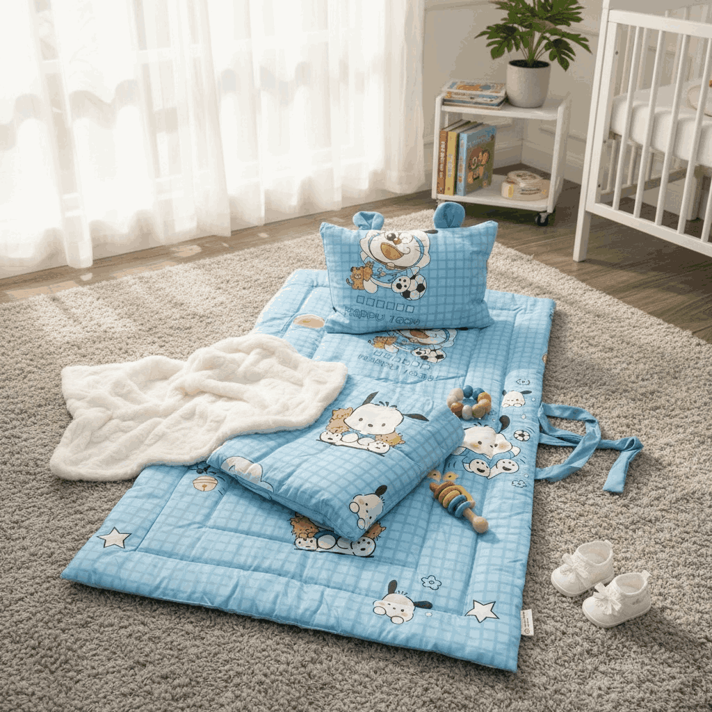  Bộ chăn ga gối cho bé đi học Phi lụa Microfiber thấm hút nhanh, mềm mại, thoáng khí - Ngọc Hạnh Bedding 