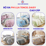  Bộ Ga Gối Phi Lụa Tencel Daisy thoáng mát, mềm mịn -  Ngọc Hạnh Bedding 