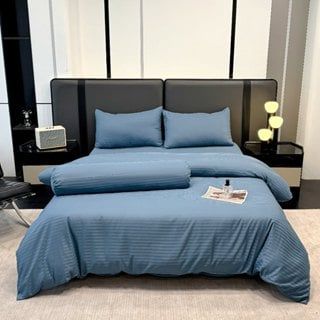 Bộ Ga Gối JACQUARD KHÁCH SẠN SỌC Mềm Mịn, Thoáng Khí, An Toàn Cho Da, dành cho nệm 5cm 10cm 15cm 20cm  -  Ngọc Hạnh Bedding 