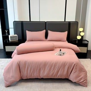  Bộ Ga Gối JACQUARD KHÁCH SẠN SỌC Mềm Mịn, Thoáng Khí, An Toàn Cho Da, dành cho nệm 5cm 10cm 15cm 20cm  -  Ngọc Hạnh Bedding 