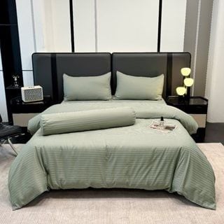  Bộ Ga Gối JACQUARD KHÁCH SẠN SỌC Mềm Mịn, Thoáng Khí, An Toàn Cho Da, dành cho nệm 5cm 10cm 15cm 20cm  -  Ngọc Hạnh Bedding 