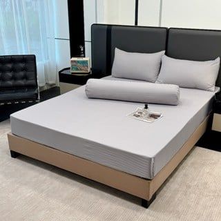  Bộ Ga Gối JACQUARD KHÁCH SẠN SỌC Mềm Mịn, Thoáng Khí, An Toàn Cho Da, dành cho nệm 5cm 10cm 15cm 20cm  -  Ngọc Hạnh Bedding 