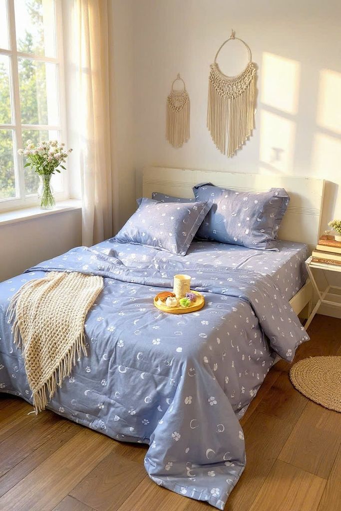  Bộ chăn ga gối LỤA TENCEL 60S mát lạnh, thoáng khí nệm 5 10 15 20cm - NGỌC HẠNH BEDDING 