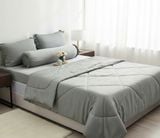  Bộ Chăn Ga Gối LỤA TENCEL 80s mát lạnh, mềm mịn, thấm hút tốt hơn cotton và linen, nệm 5 10 15 20cm - Ngọc Hạnh Bedding 