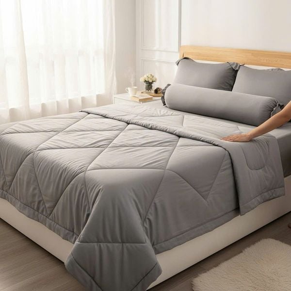  Bộ Chăn Ga Gối LỤA TENCEL 80s mát lạnh, mềm mịn, thấm hút tốt hơn cotton và linen, nệm 5 10 15 20cm - Ngọc Hạnh Bedding 