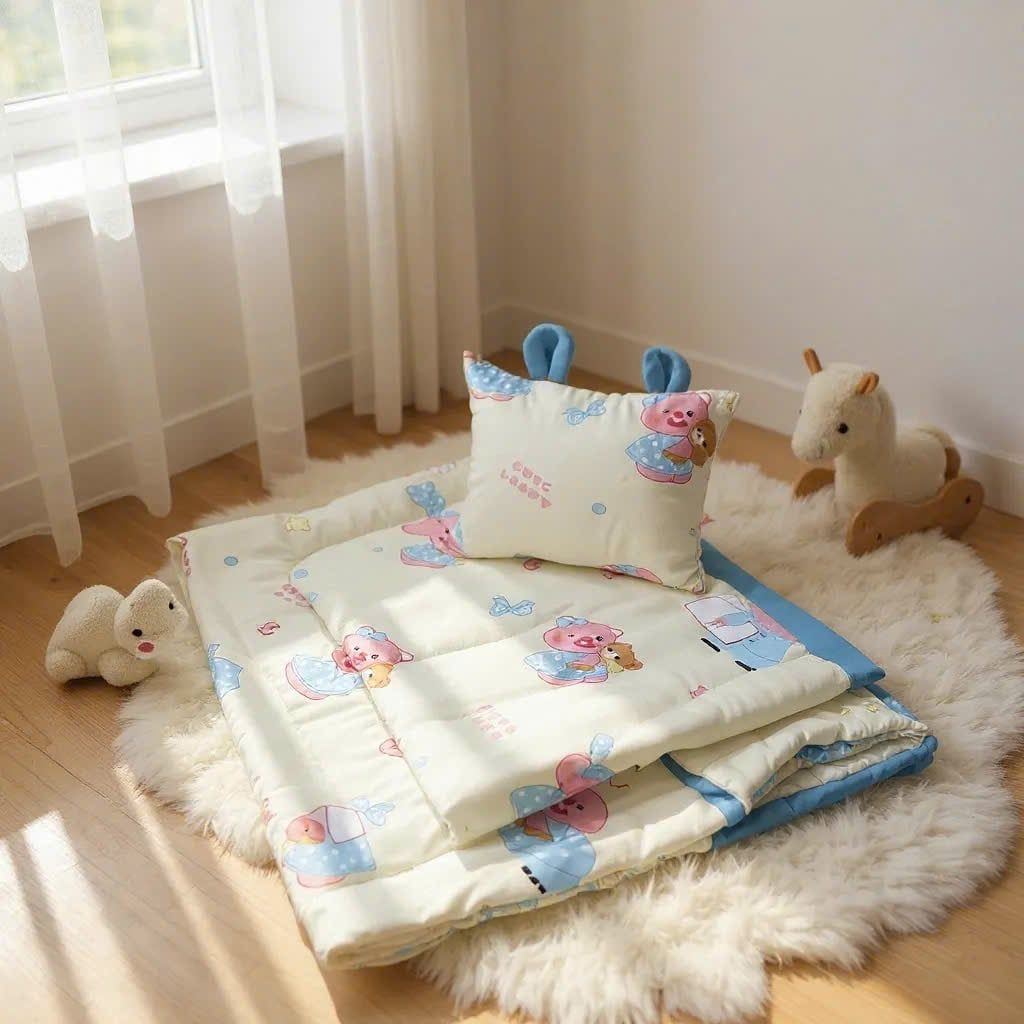  Bộ chăn ga gối cho bé đi học 100% Microtex thấm hút mồ hôi, mềm mại thoáng khí - Ngọc Hạnh Bedding 