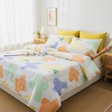  BỘ DRAP GIƯỜNG COTTON CM MẢNH GHÉP SWEET nệm 5cm 10cm 15cm - NGỌC HẠNH BEDDING 