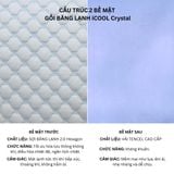  Gối Băng Lạnh Lông vũ mát lạnh iCool Crystal, không xù lông, mềm mại, thoáng khí - Ngọc Hạnh Bedding 